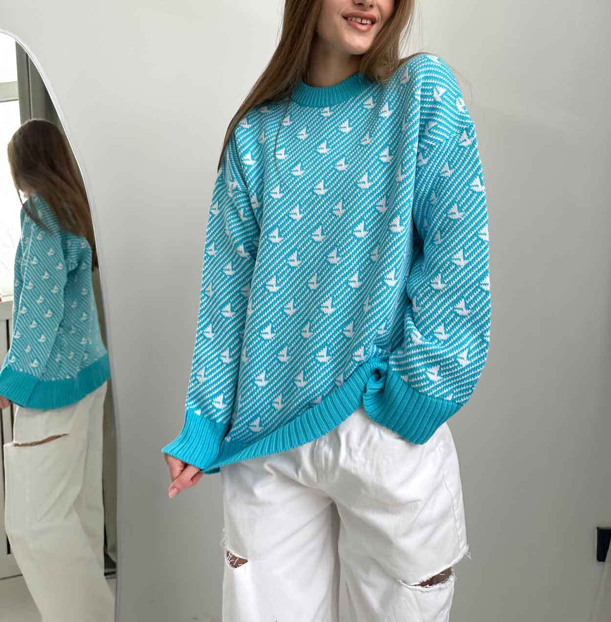 Casual Loose Knitted Pullover Sweaters for Women