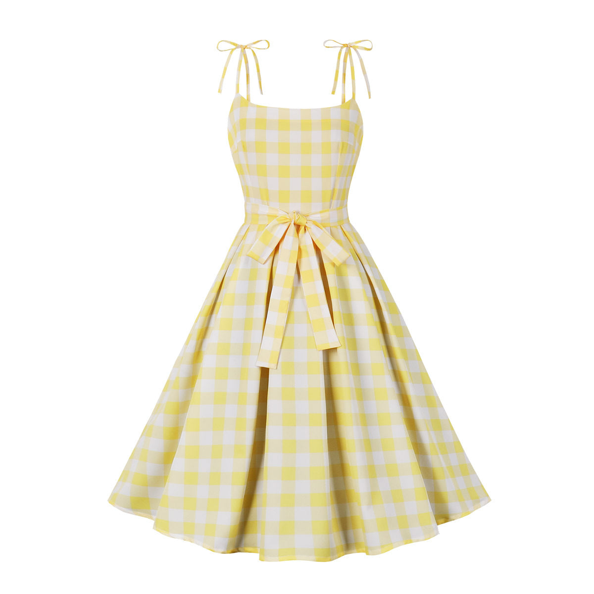 Vintage Sweet Bow Spaghetti Straps Dresses