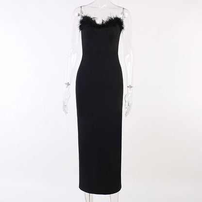 Sexy Strapless Mermaid Black Dresses