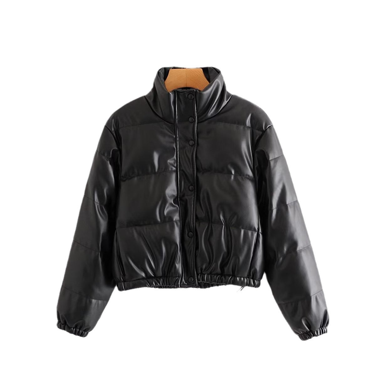 Casual Winter Pu Cotton Jackts for Women