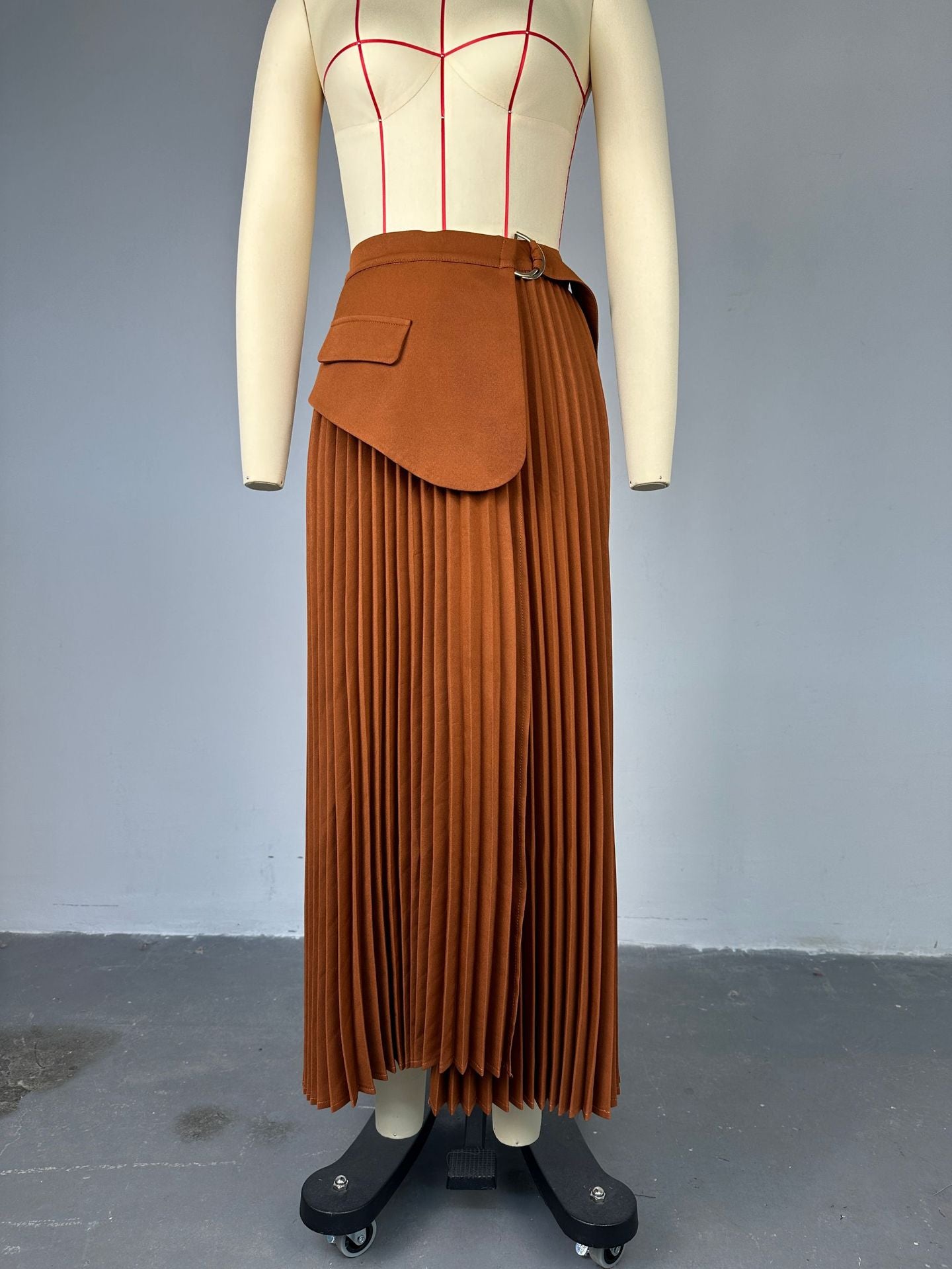 Designed Summer High Waist Irregular A Line Skirts