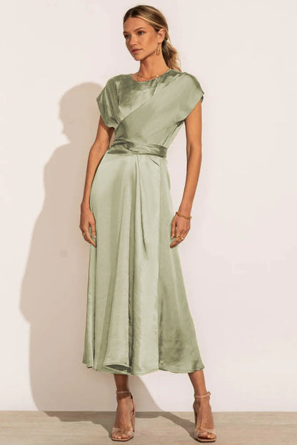 Fashion Summer Satin Evening Party Dresses