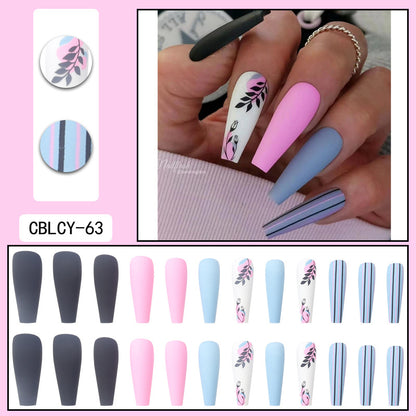Fashion Detachable Extra Long Press on Nails