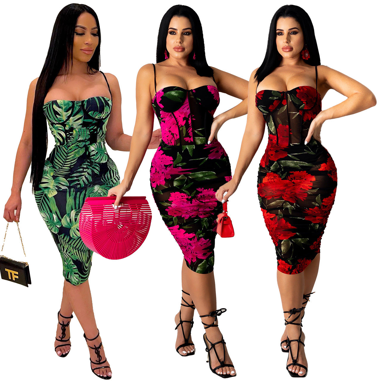 Sexy Fashion Spaghetti Straps Night Party Dresses