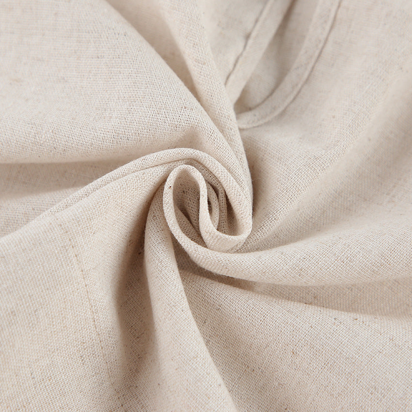 Casual Summer Cotton Linen Sleeveless Tops & Cropped Pants Suits