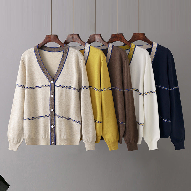 Vintage Loose Knitted Cardigan Sweaters