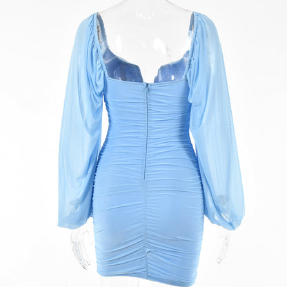 Sexy V Neck Summer Backless Mini Dresses