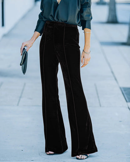 Casual High Waist Trumpet Pants for Women