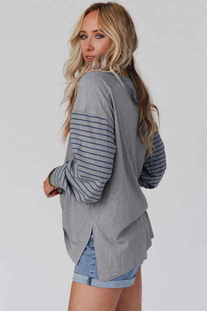 Casual Round Neck Long Sleeves T Shirts for Women
