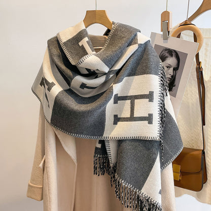 H Design Winter Warm Scarves Shawl