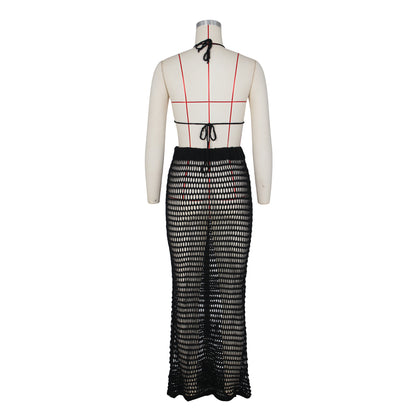Sexy Knitted Hollow Out Summer Beach Suits