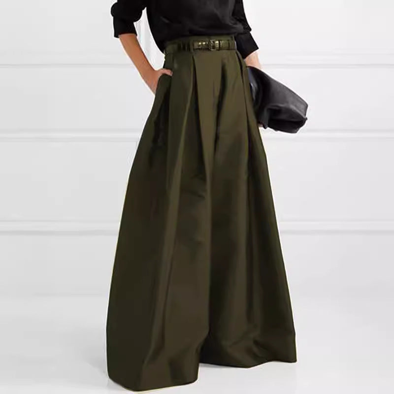 Designed High Waist Long Pants