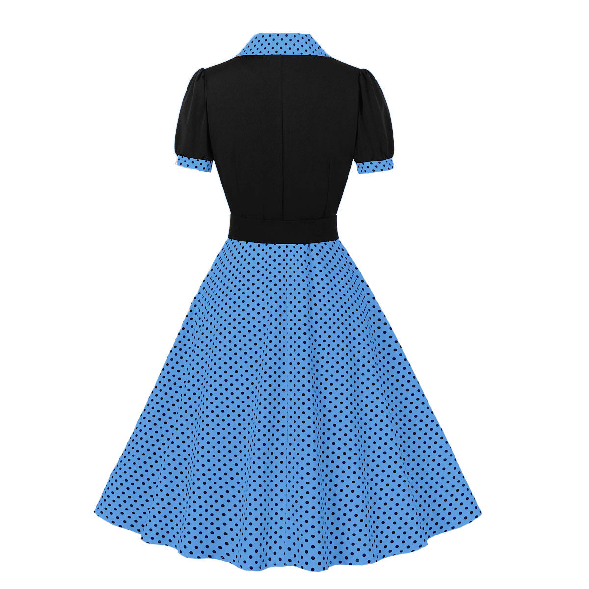 Vintage Polk Dot Short Sleeves Dresses