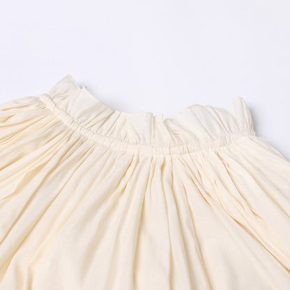 Designed V Neck Ruffled Long Sleeves Cloak Dresses