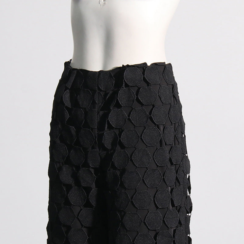 Designed Fashion Round Shaped Wide Legs Pants