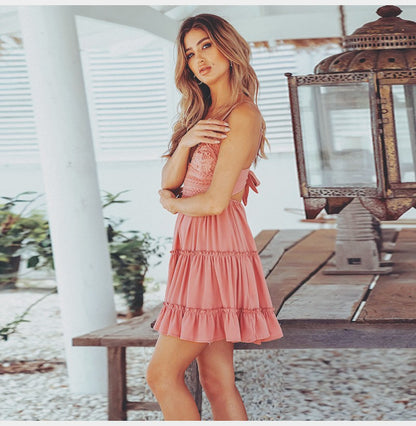 Sexy Lace Summer Sleeveless Mini Dresses