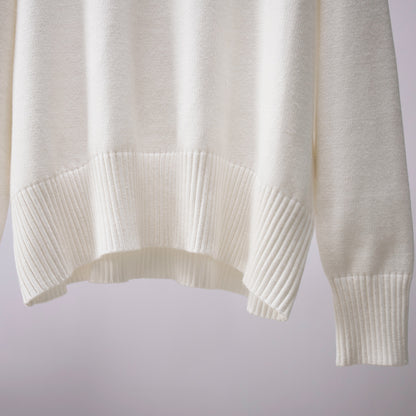 Fashion High Neck Knitted Pullover Sweaters for Women