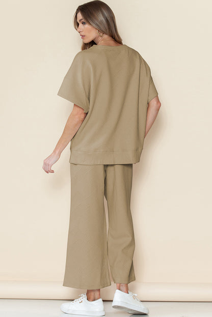Casual Summer Drawstring Two Pieces Women Suits