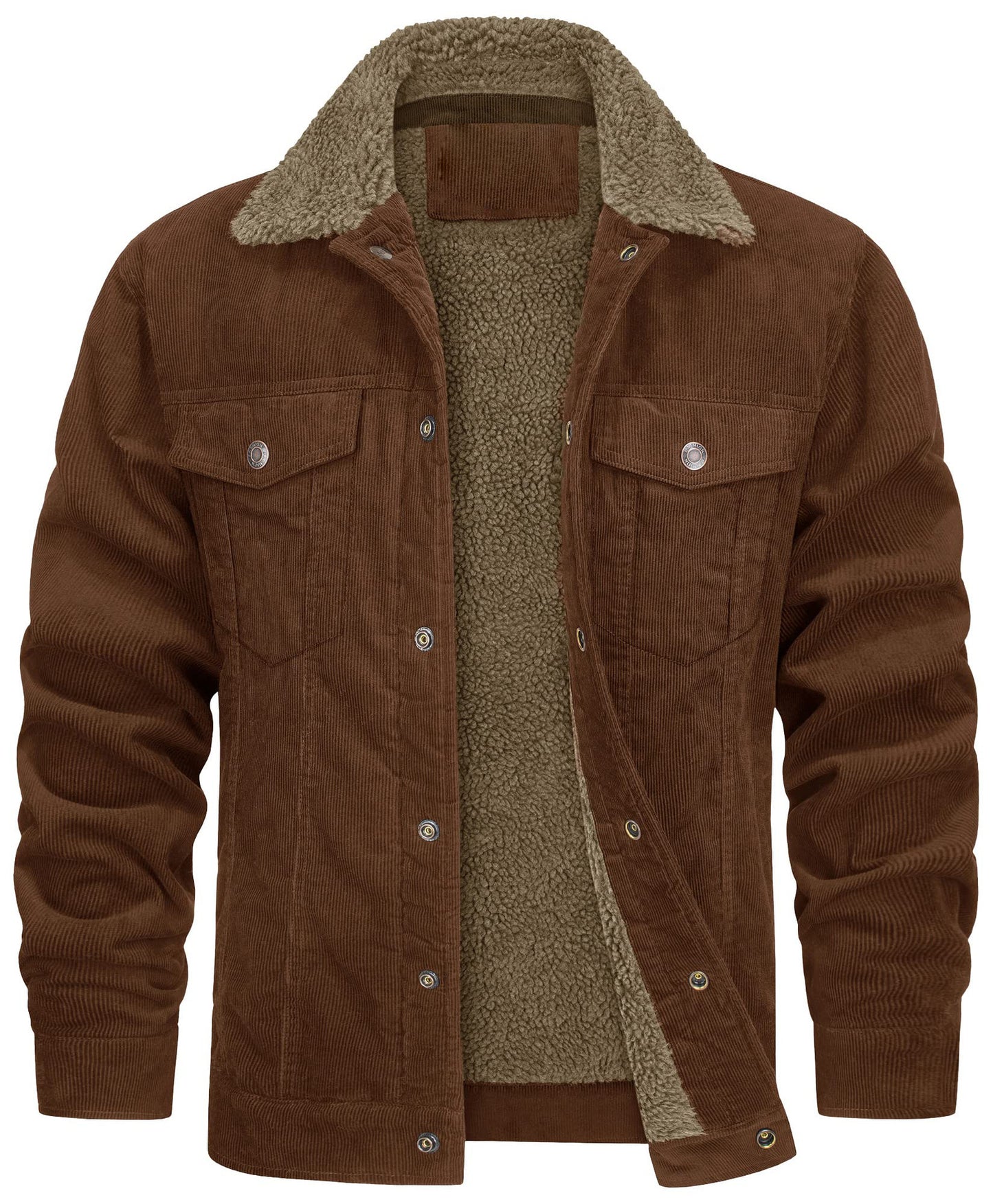 Casual Winter Long Sleeves Velvet Jacket Coats for Men