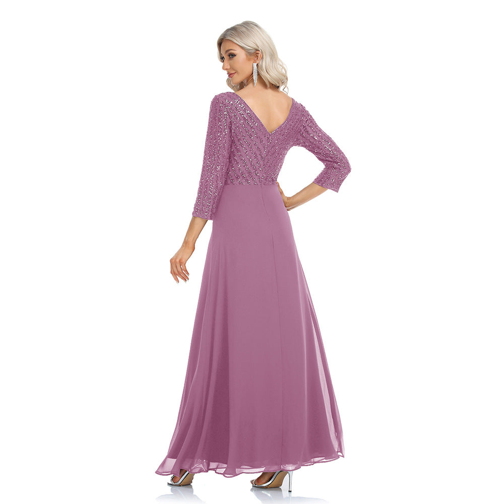 Elegant Chiffon A Line Evening Dresses/bridesmaid Dresses