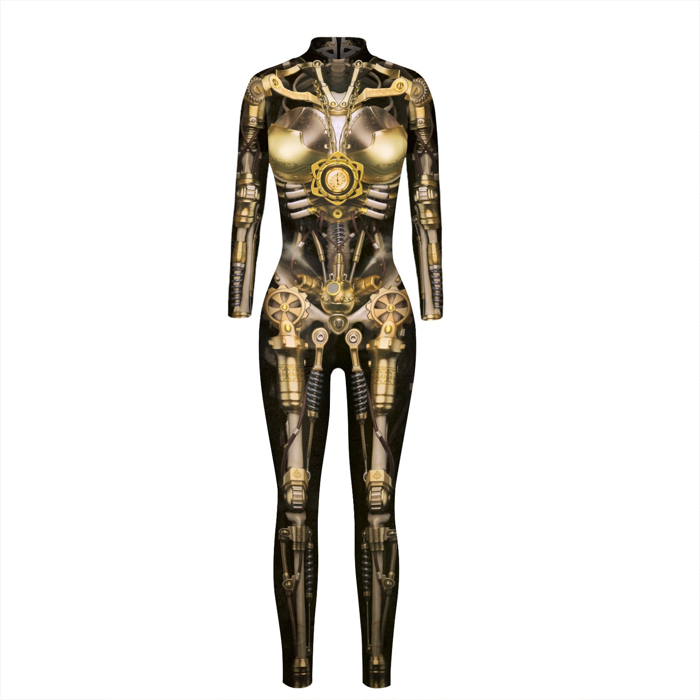 Halloween Skeleton Long Sleeves Jumpsuits Cosplay Costumes
