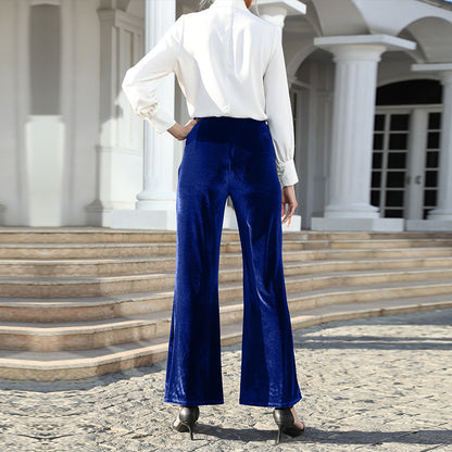 Casual High Waist Trumpet Pants for Women