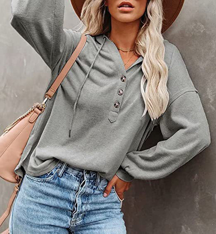 Casual Long Sleeves Hoodies Shirts for Women
