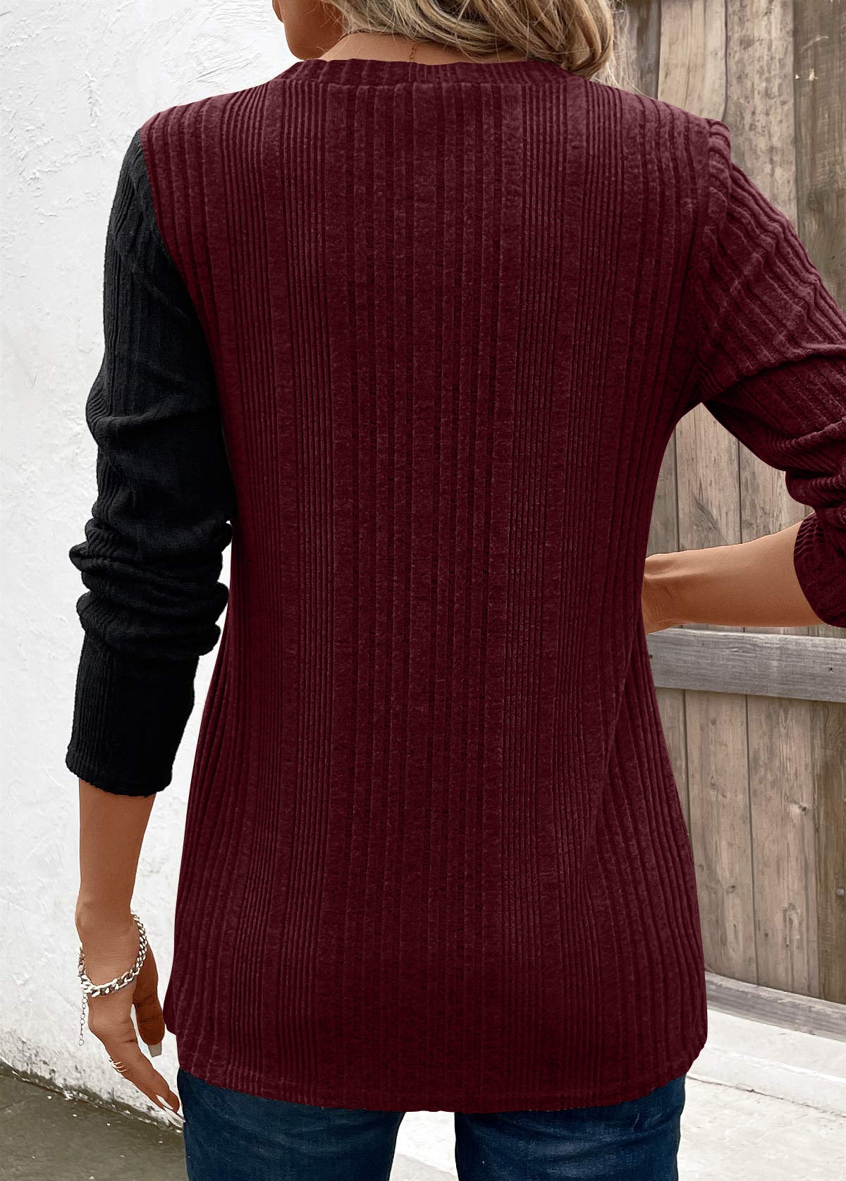 Casual Women Long Sleeves Knitted Tops