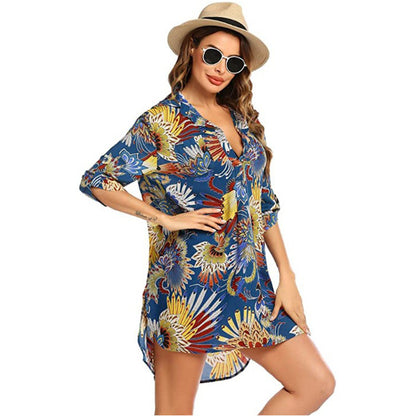 Summer Beach Chiffon Bikini Shirts
