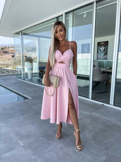 Elegant Midriff Baring Summer Dresses