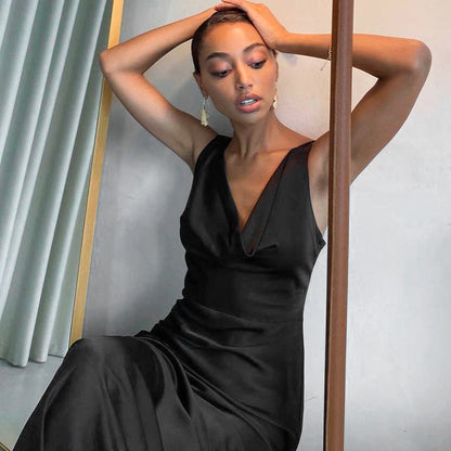 Summer Backless Long Back Party Dresses