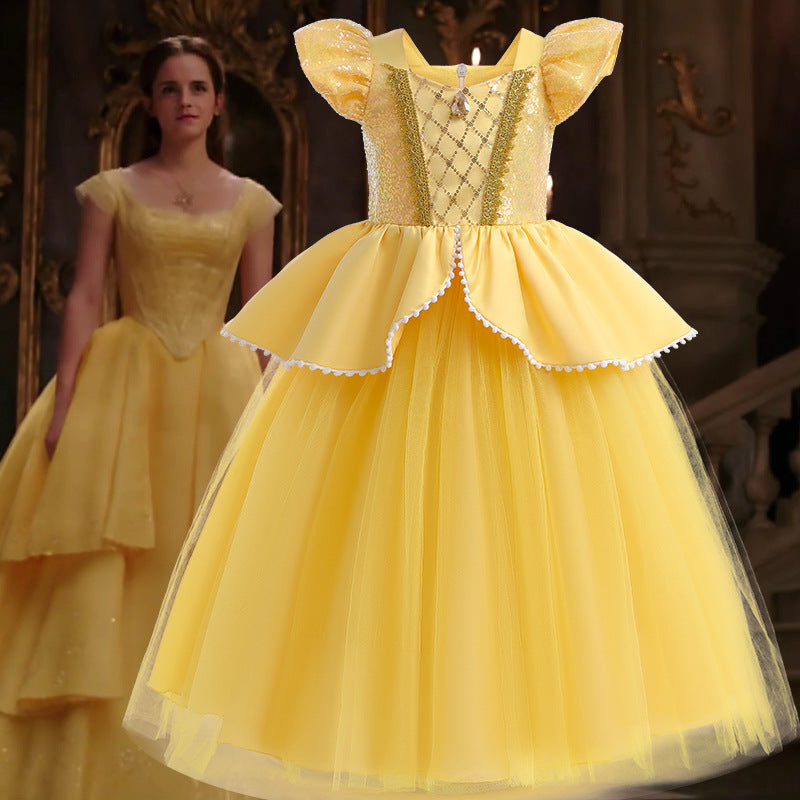 Princess Bell Kid's Ball Cosplay Dresses