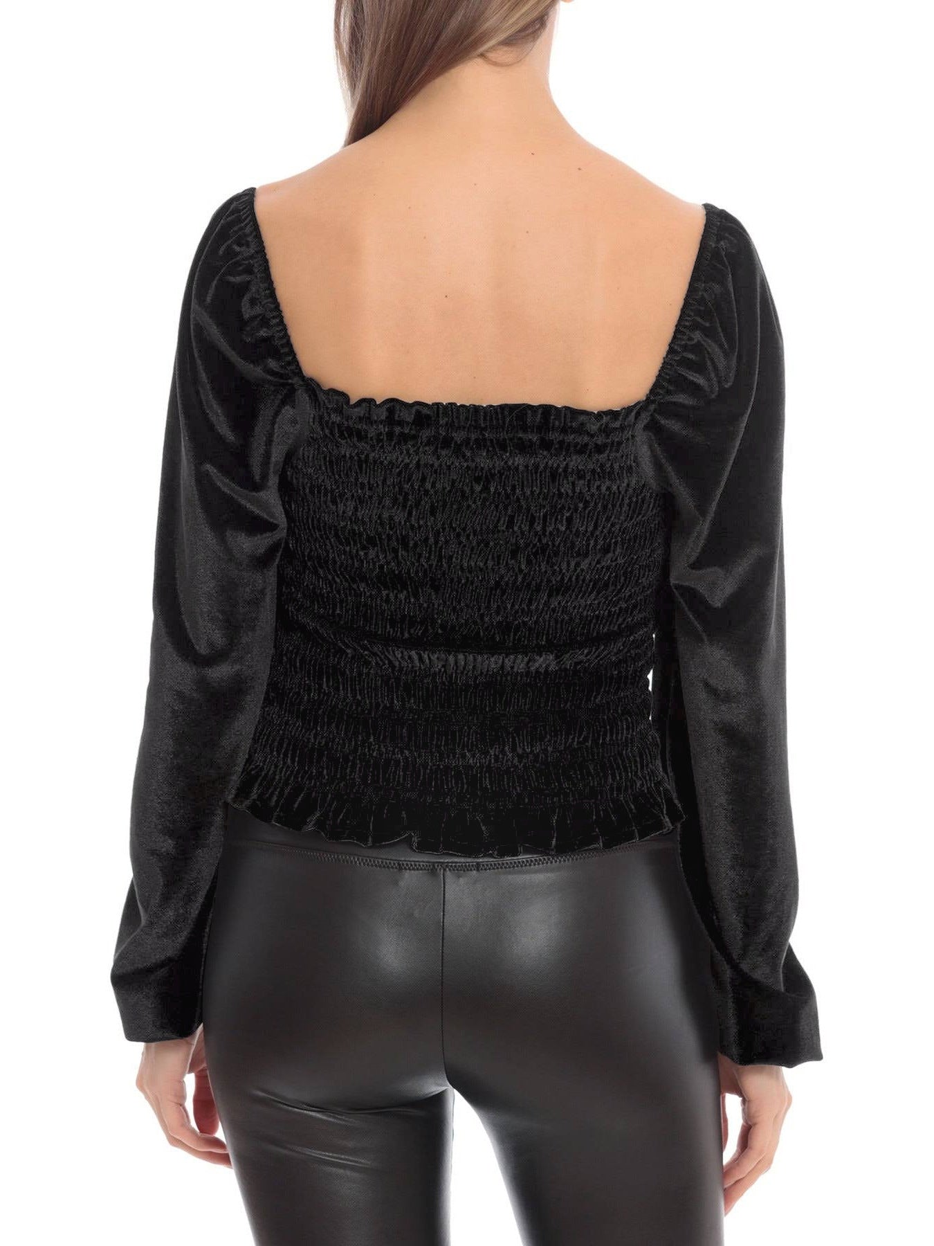 Elegant Designed Velvet Long Sleeves T Shirts