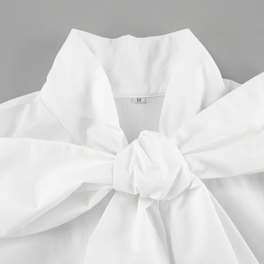 Designed Fashion White Women Long Sleeves Shirts