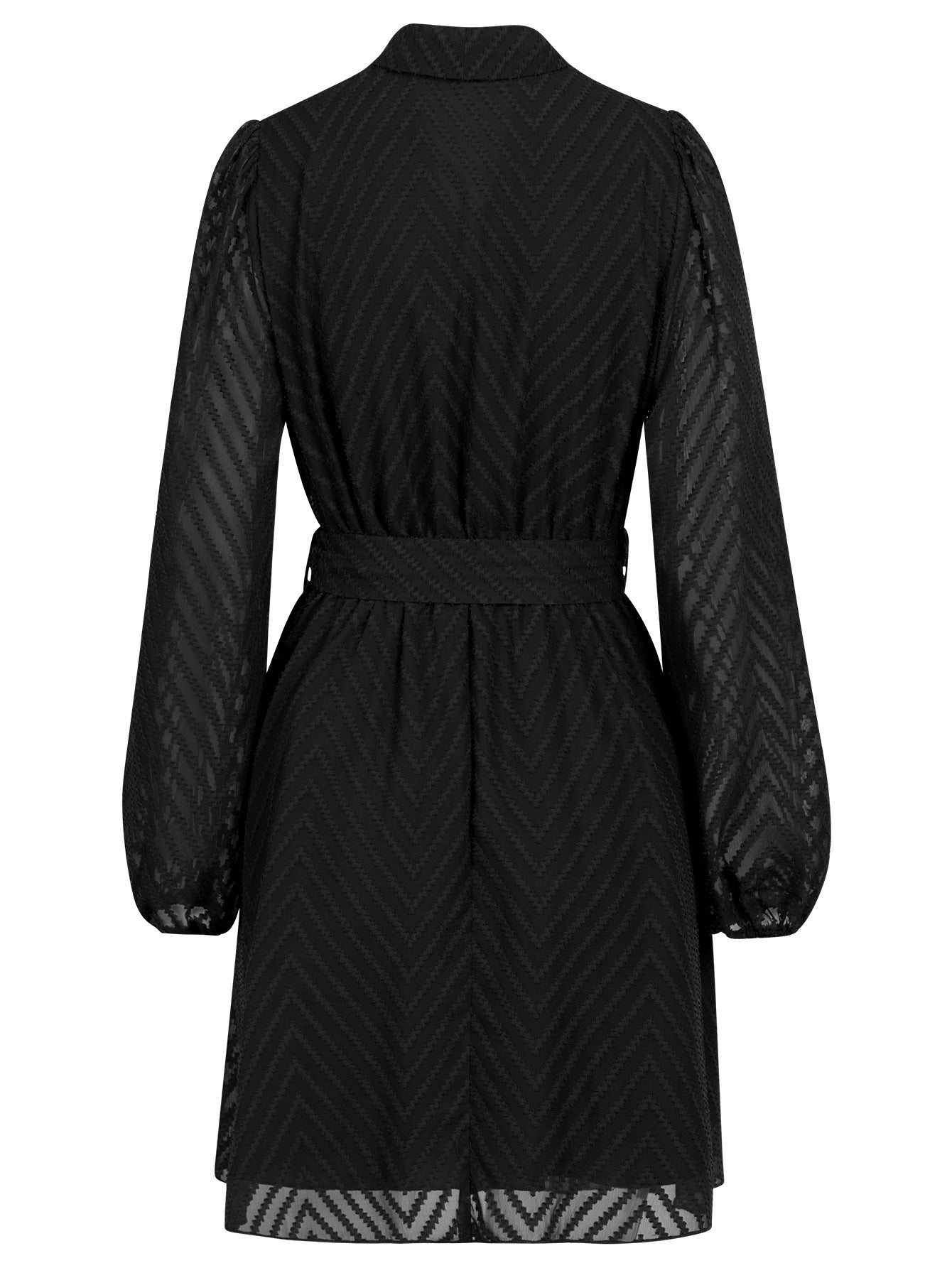 Fashion V Neck Long Sleeves Short Dresses