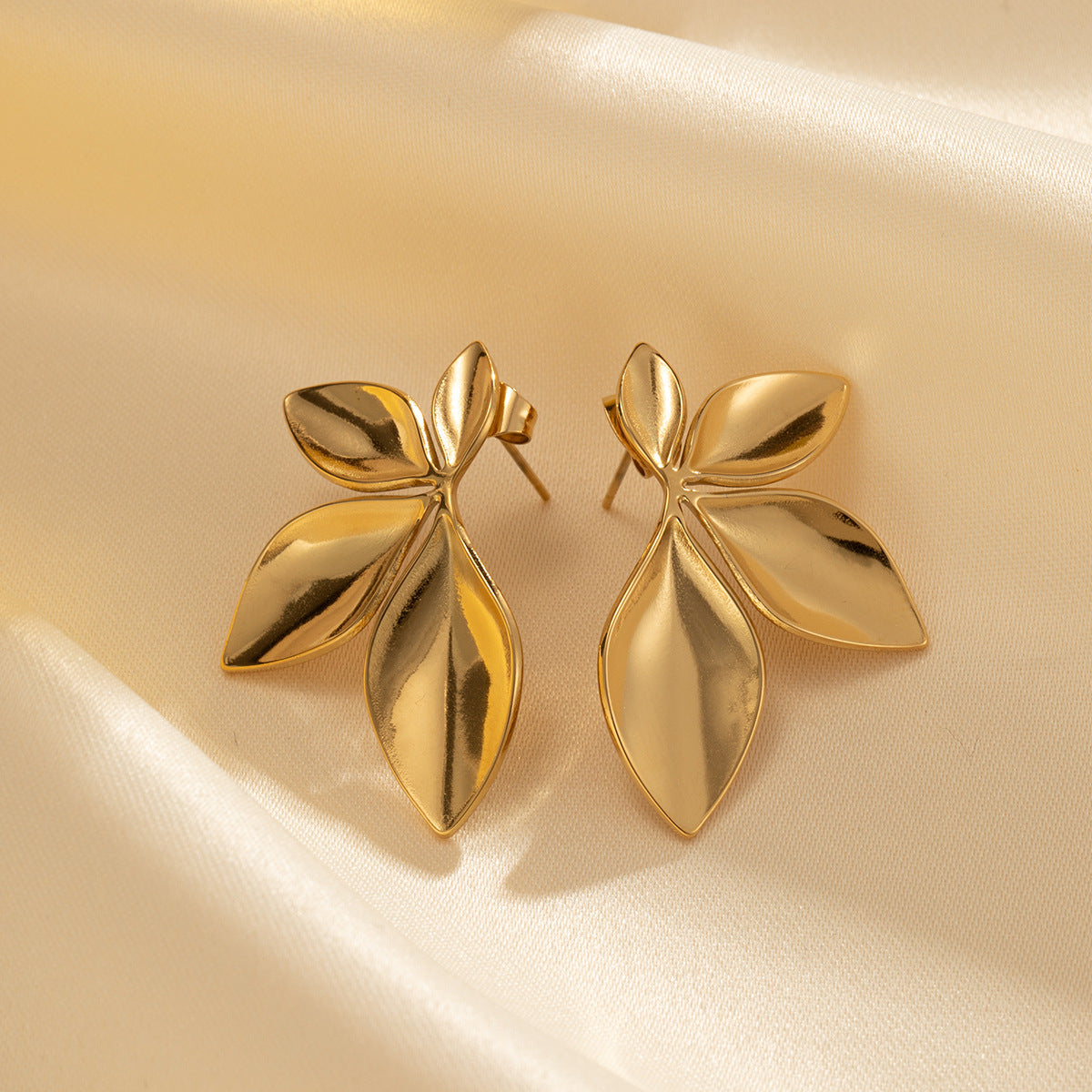 Fashion Leaf Petal Design Earrings for Women