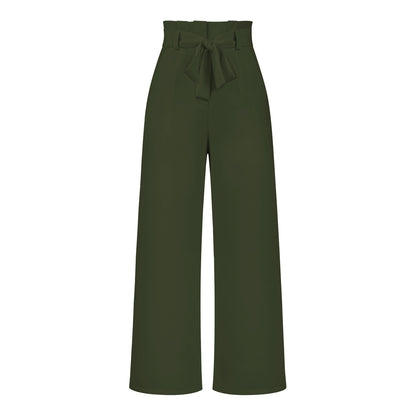 Elegant Office Lady Summer Wide Legs Pants