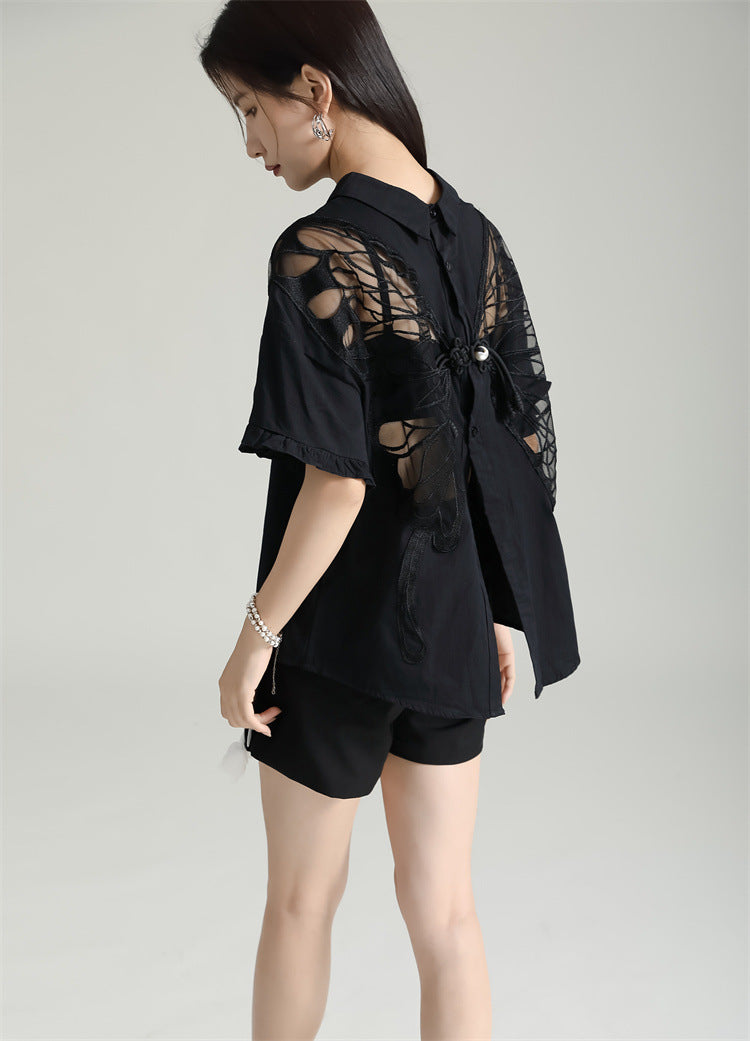 Designed Butterfly Double Sides Summer Shirts