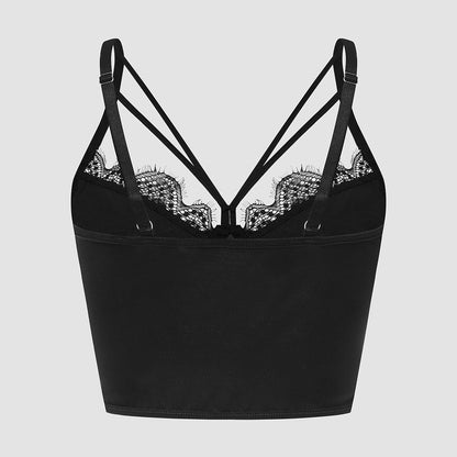 Sexy Lace Fishbone Short Tank Tops