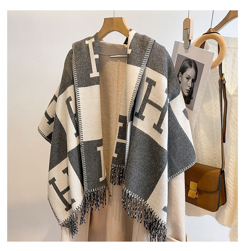 H Design Winter Warm Scarves Shawl