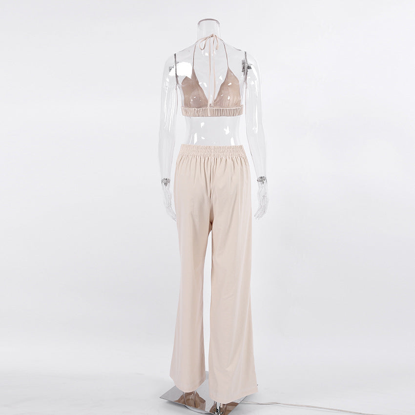 Casual 100% Cotton There Pieces Women Suits