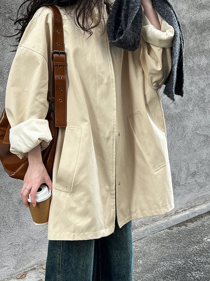 Fashion Stand Collar Oversize Coats