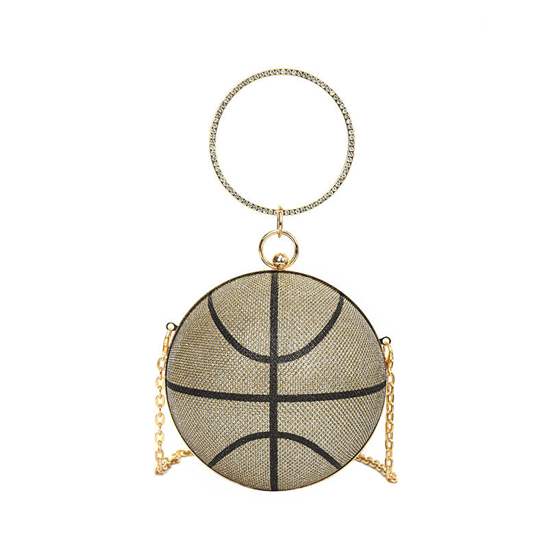 Fashion Chain Basketball Shaped Evening Bags