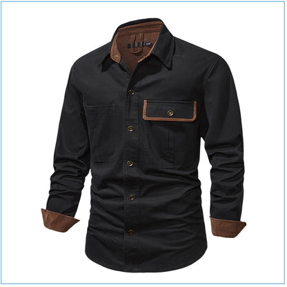Casual Cotton Plus Sizes Long Sleeves Shirts for Men