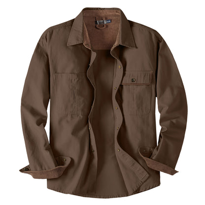 Casual Cotton Plus Sizes Long Sleeves Shirts for Men