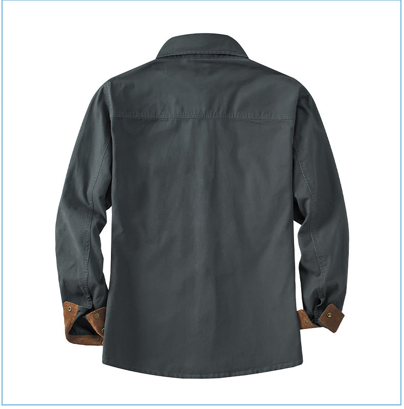 Casual Cotton Plus Sizes Long Sleeves Shirts for Men