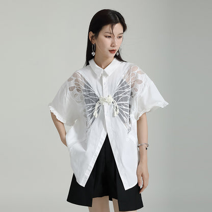 Designed Butterfly Double Sides Summer Shirts