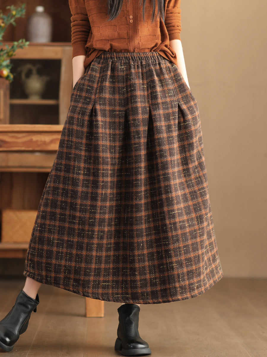 Vintage Thicken A Line Skirts