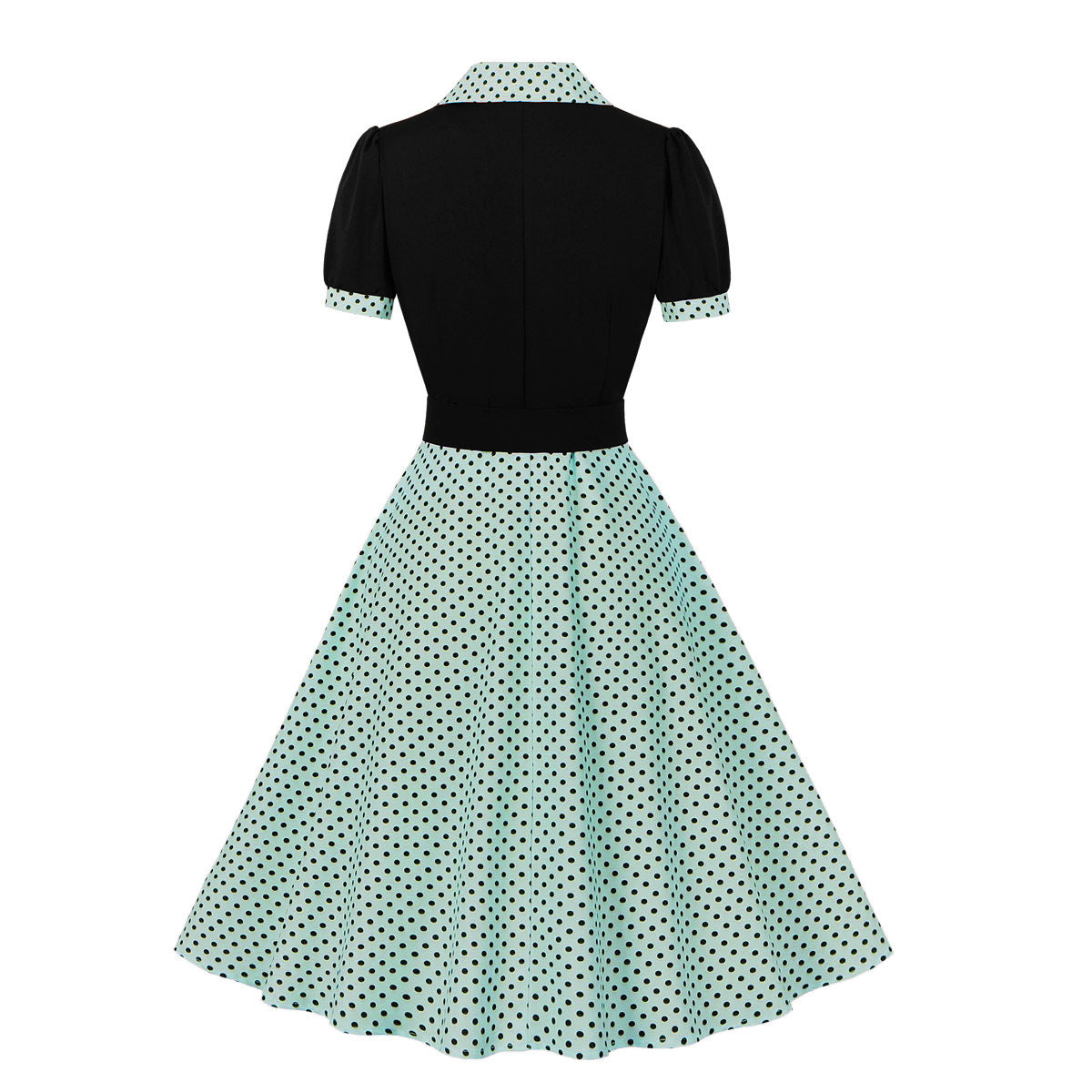 Vintage Polk Dot Short Sleeves Dresses