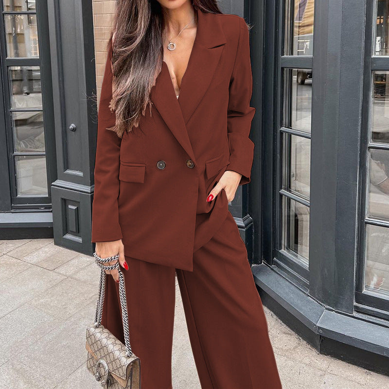 Fashion Long Sleeves Blazers and Pants for Women